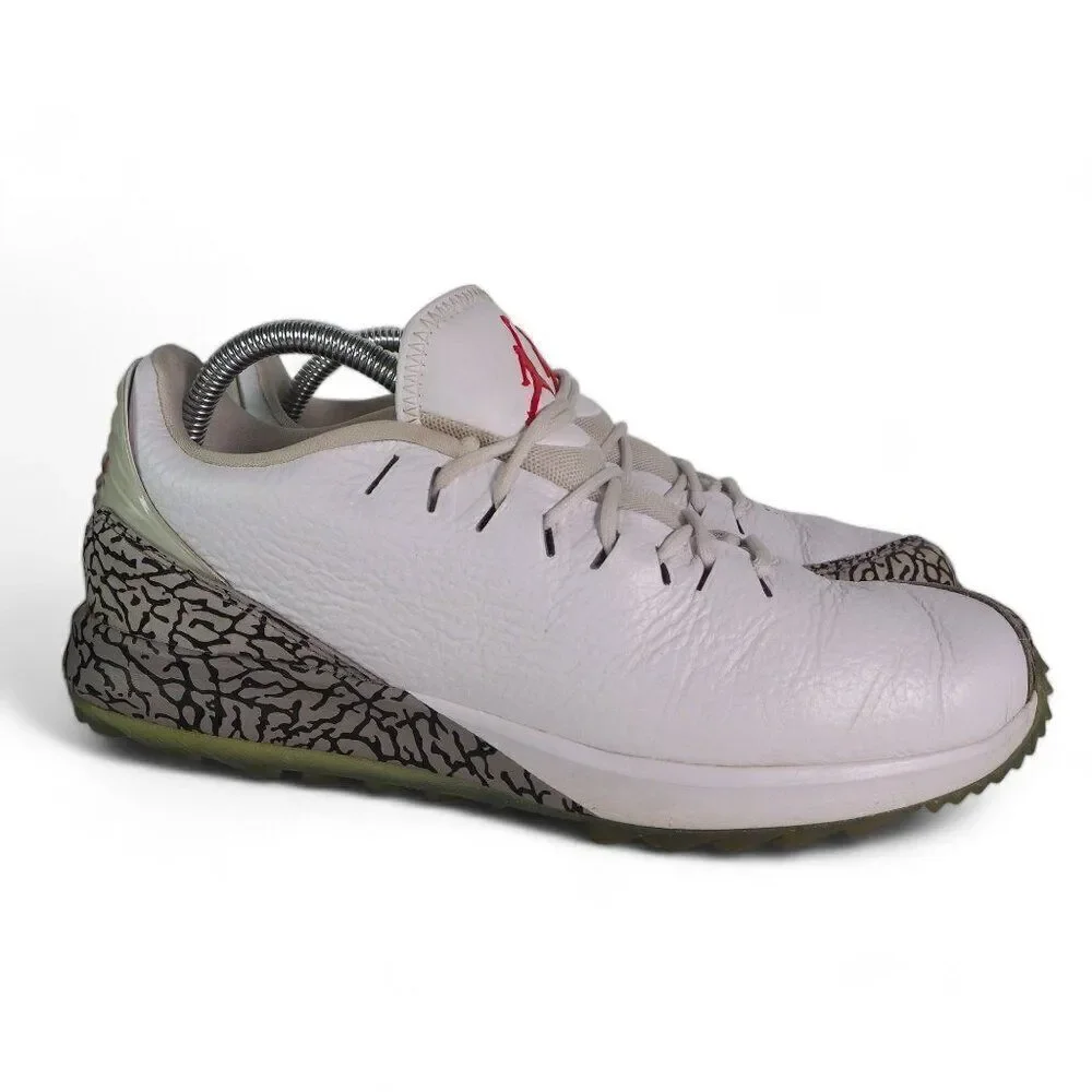 Jordan ADG 'White‎ Cement' Spikeless Golf Shoes AR7995-100 Men's 8.5